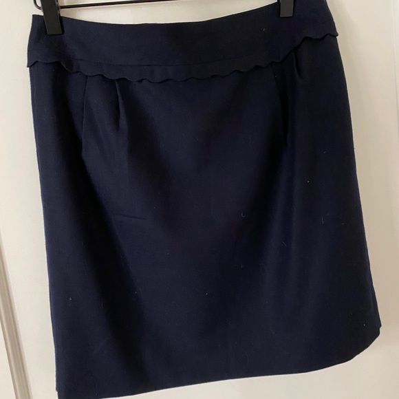 Jcrew Navy Blue Dress Skirt - size 4 - Picture 1 of 3